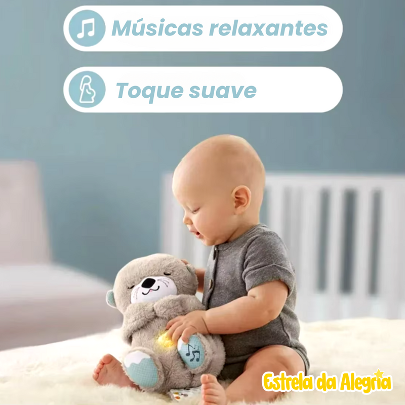 Lontra Doces Sonhos Hora de Dormir com Luzes e Sons Relaxantes