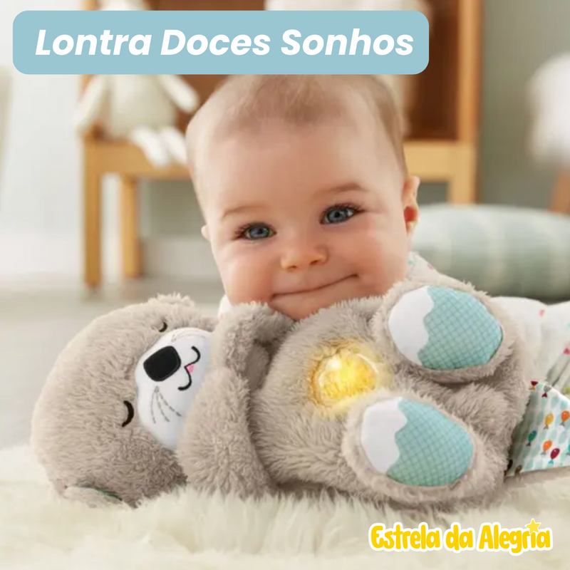 Lontra Doces Sonhos Hora de Dormir com Luzes e Sons Relaxantes