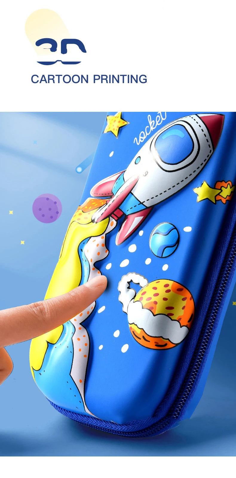 Estojo de Lápis 3D Astronauta, Dinossauro e Elefante: Diversão e Praticidade para Estudantes!