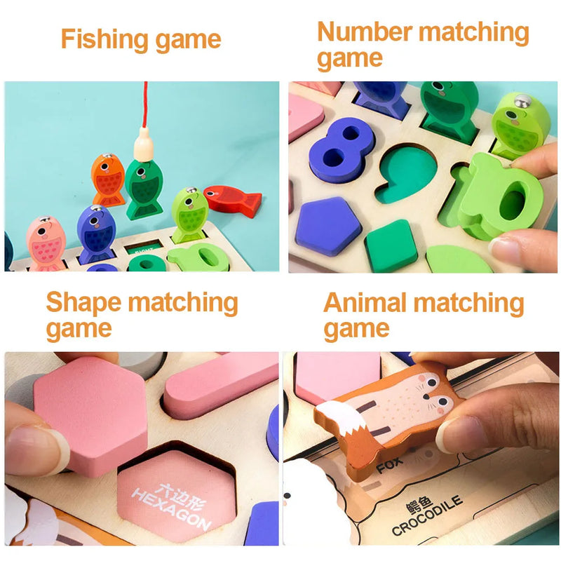 Brinquedo Educativo Montessori - Quadro de Atividades de Formas e Números!