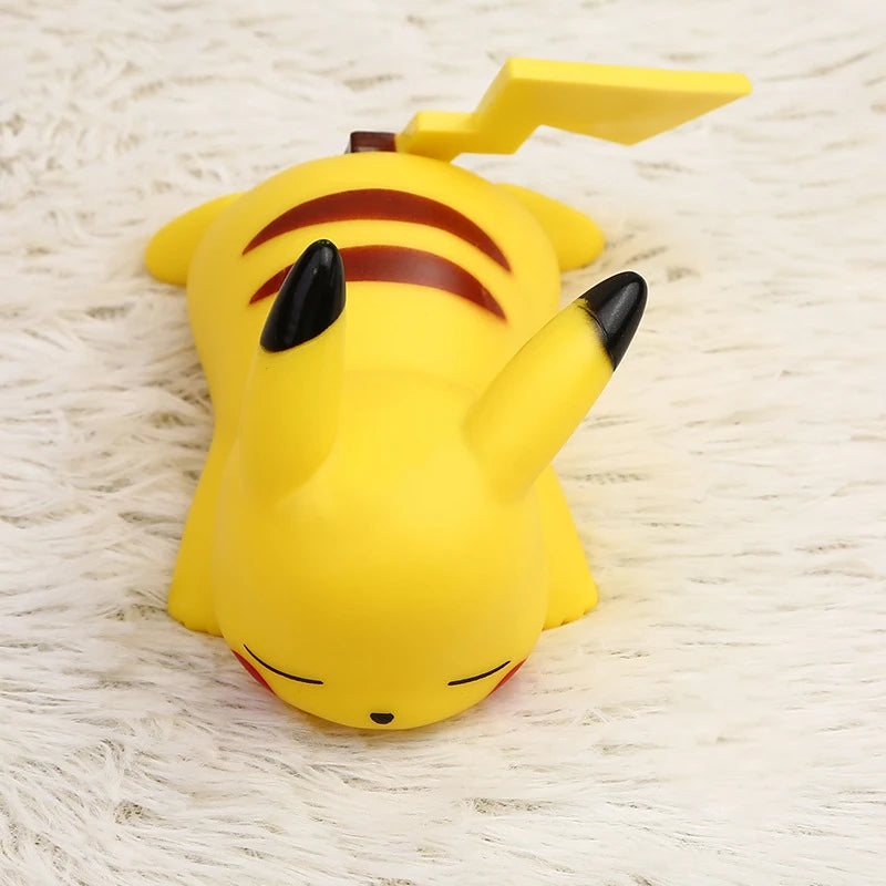 Luz de Noite Pikachu Pokémon Brilhante - Brinquedo Infantil, Lâmpada de Cabeceira Adorável do Pikachu