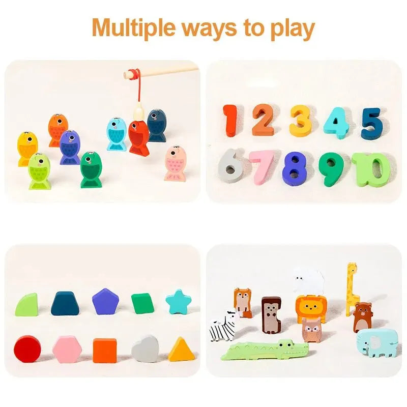 Brinquedo Educativo Montessori - Quadro de Atividades de Formas e Números!