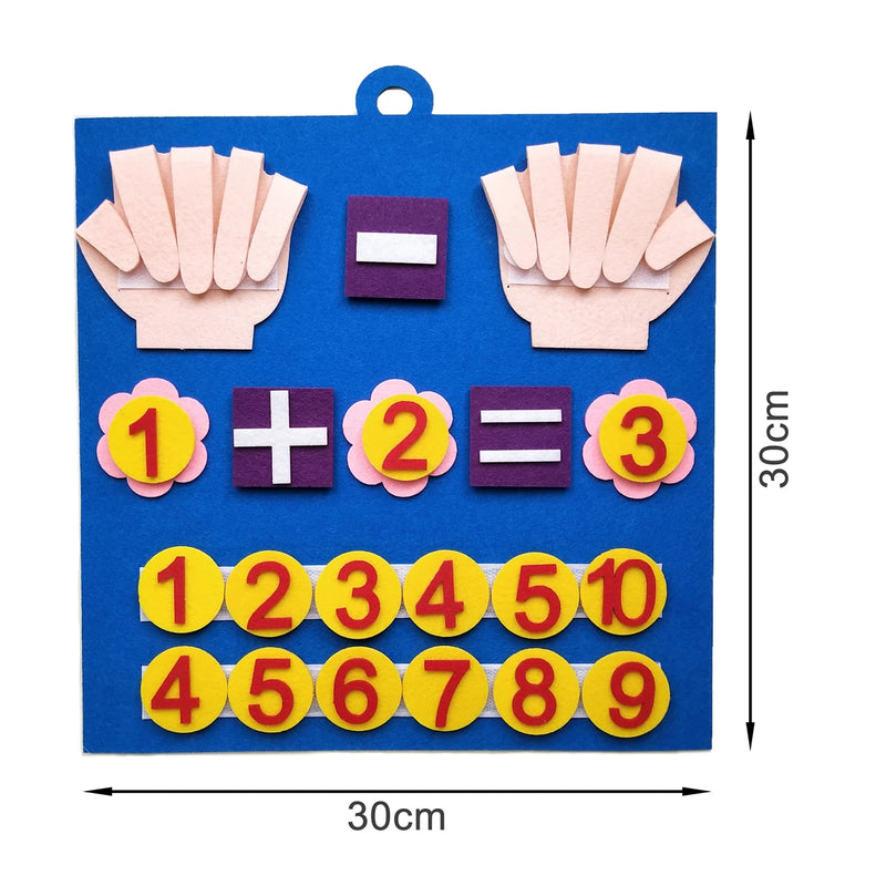 Brinquedo Montessori de Números em Feltro - Aprendizado Divertido para Crianças!