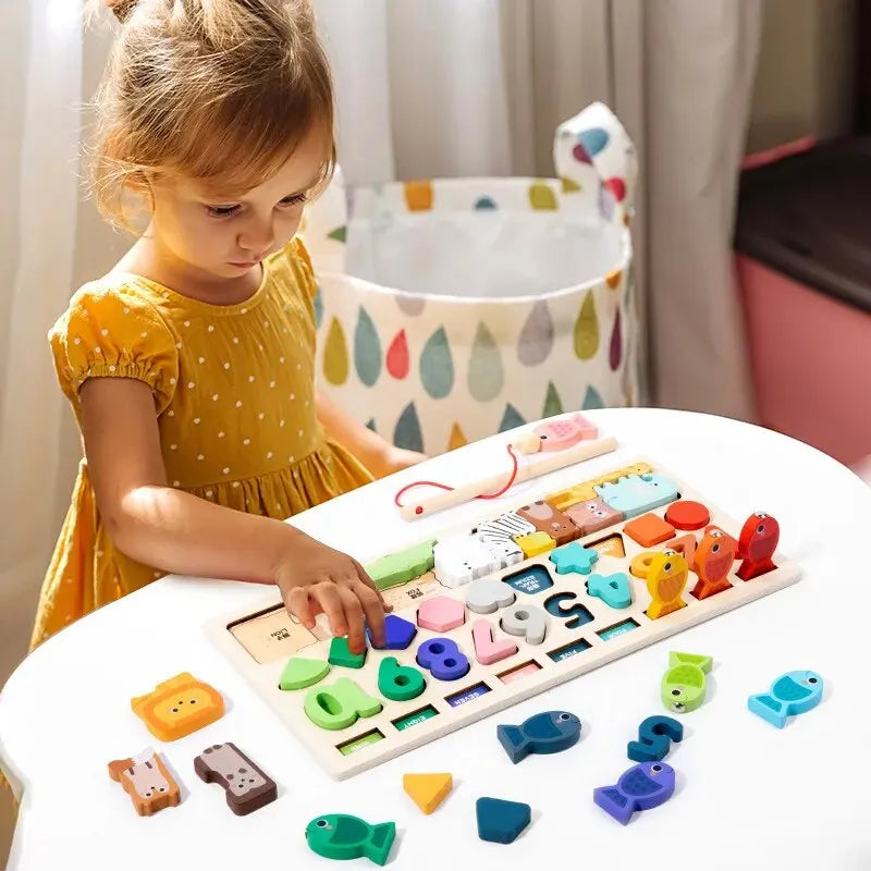 Brinquedo Educativo Montessori - Quadro de Atividades de Formas e Números!