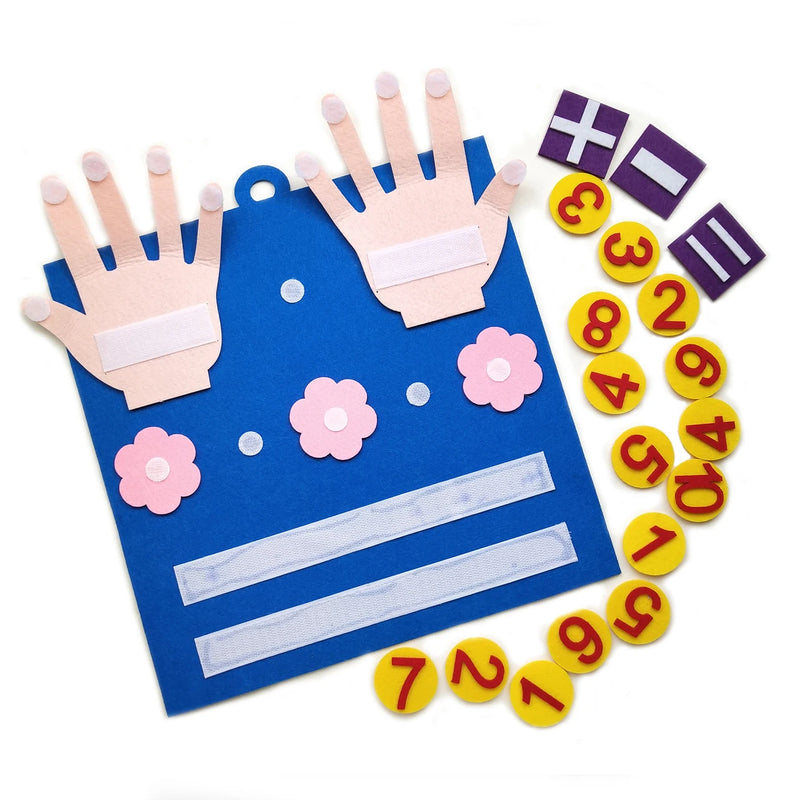 Brinquedo Montessori de Números em Feltro - Aprendizado Divertido para Crianças!